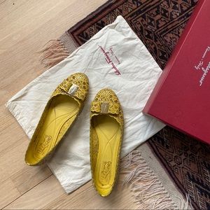 Salvatore Ferragamo Laser Cut Varina flats
